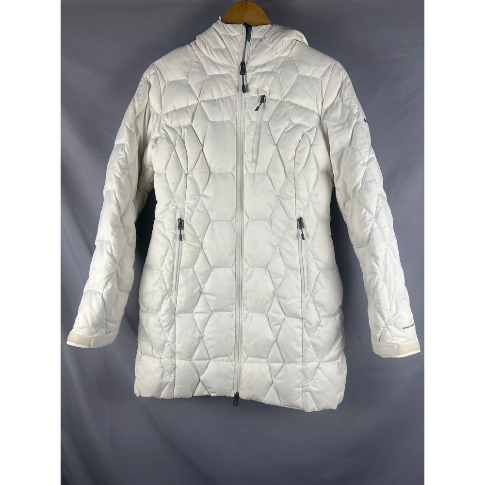 Columbia Women's Winter Long Puffer Coat Hooded Omni Heat 700 Fill